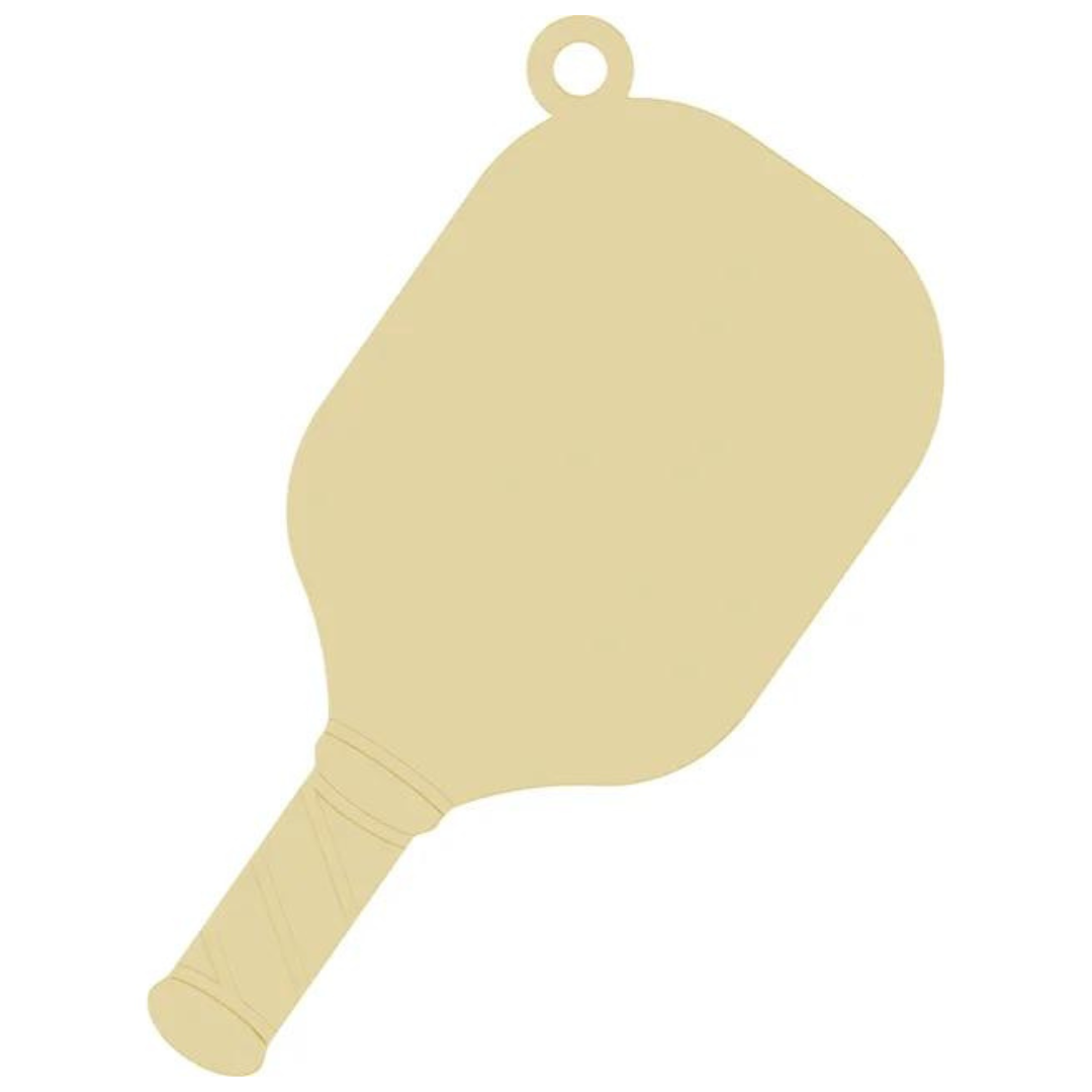 Gold Pickleball Paddle Charm - Carter's Collective Fine Jewelry