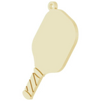 Gold Pickleball Paddle Charm - Carter's Collective Fine Jewelry