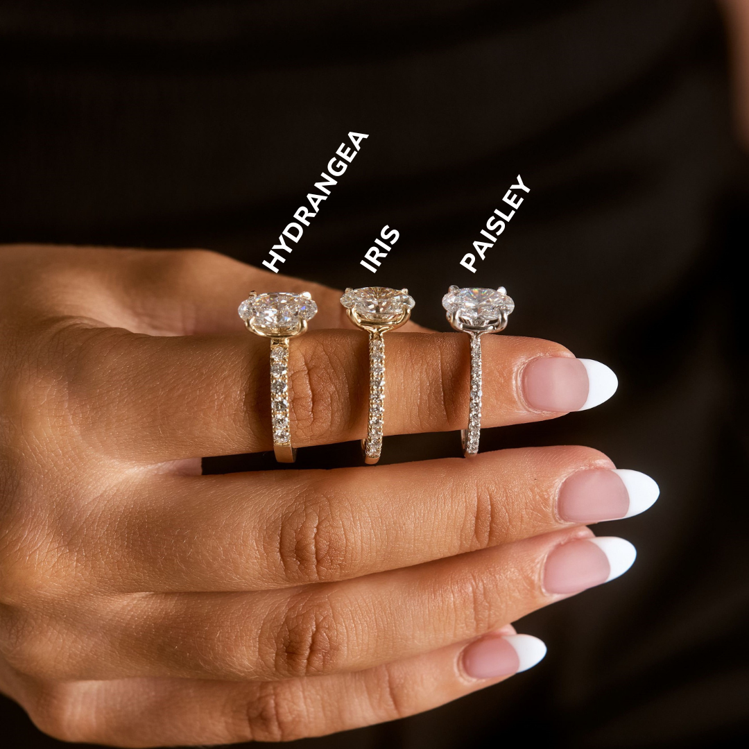 Hydrangea Customizable Lab Grown Diamond Engagement Ring - Carter's Collective Fine Jewelry