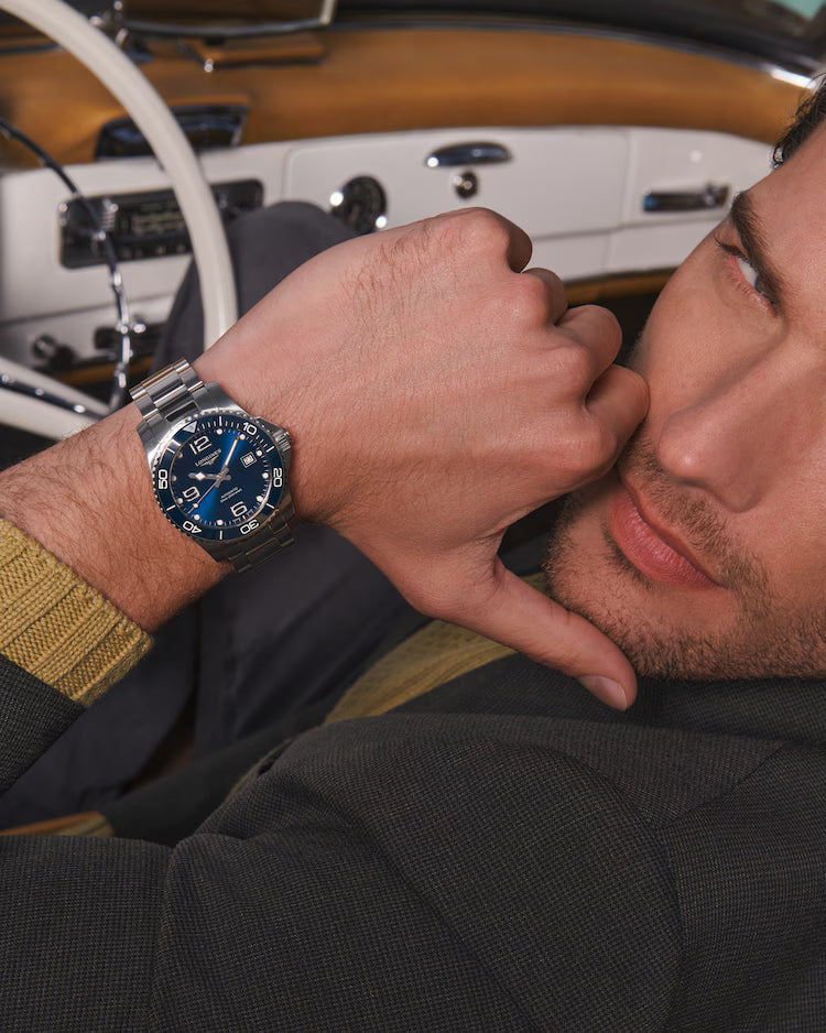 
                  
                    Longines "Hydroconquest" Diver's Watch with Sunray Blue Dial, 41mm - Carter's Collective Fine Jewelry
                  
                