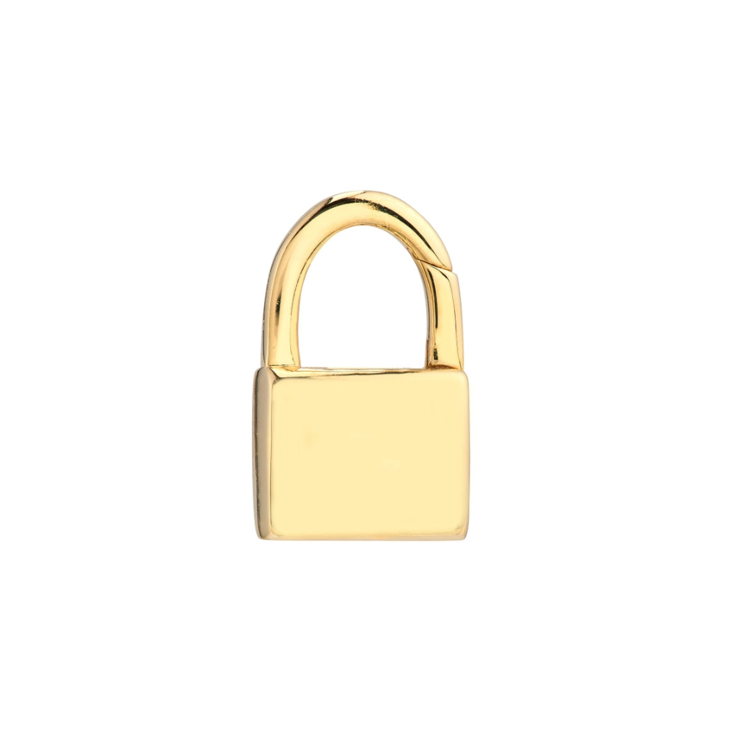 Engravable Padlock Push Lock Clasp