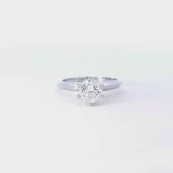 Previously Loved Round Natural Diamond Engagement Ring