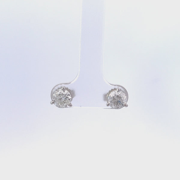 Natural Diamond Stud Earrings, 1.75 CTTW