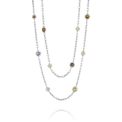 Previously Loved Tacori Gemstone Medley Necklace 38"