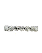 Lotus Yellow Gold Shared Prong Diamond Band