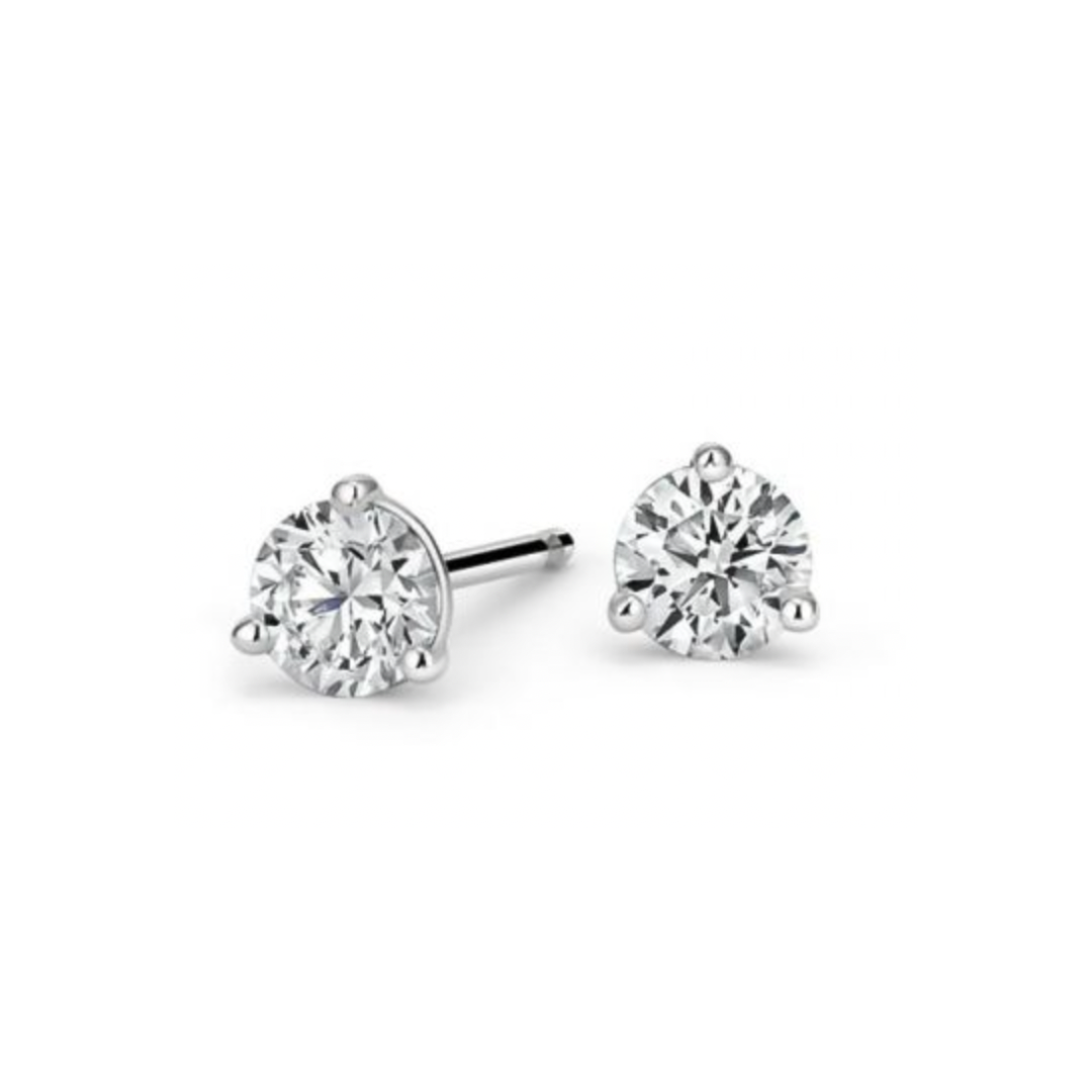 Natural Diamond Stud Earrings