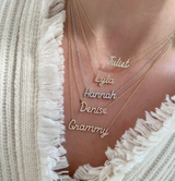 Diamond Script Name Necklace