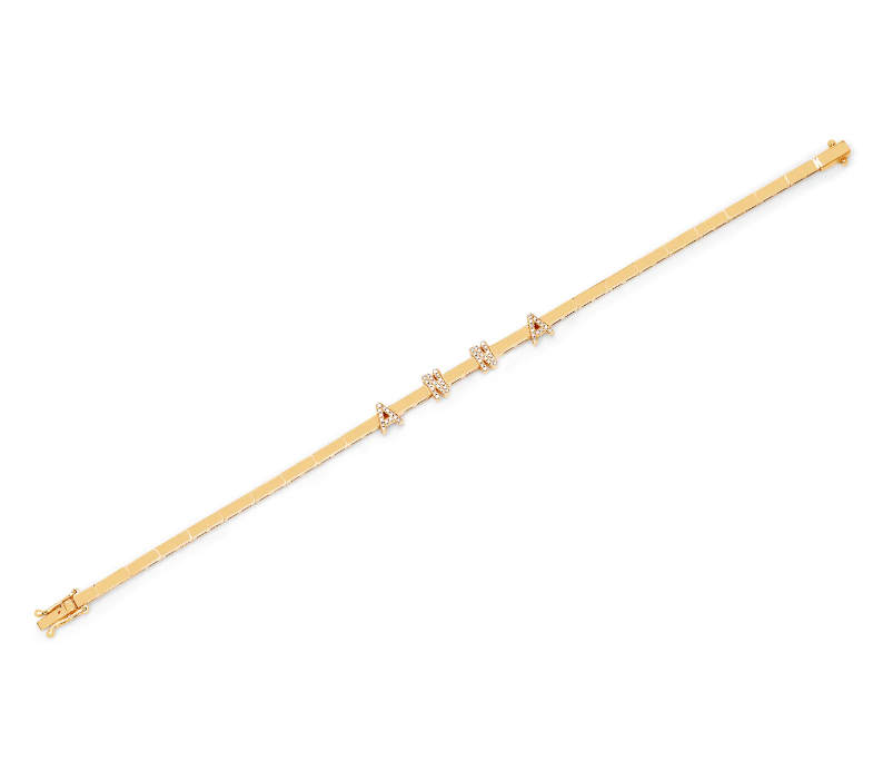 Gold and Diamond Name Eternity Bracelet - Carter's Collective Fine Jewelry