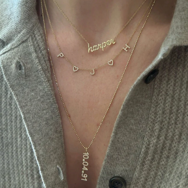 Customizable Gold Script Name Necklace - Carter's Collective Fine Jewelry