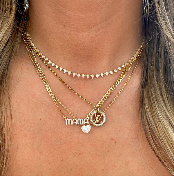 Diamond Mama Cuban Chain Necklace